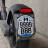 Matrícula para patinete eléctrico (VMP) – Placa identificativa resistente